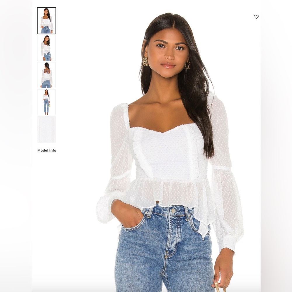 Never worn, recently purchased, Song of Style white blouse
